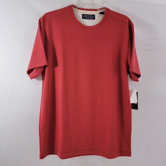 Bahama Bay Club Men’s Guava Red Crew Neck Short Sleeve T-Shirt – Size Medium NWT - Picture 14 of 14